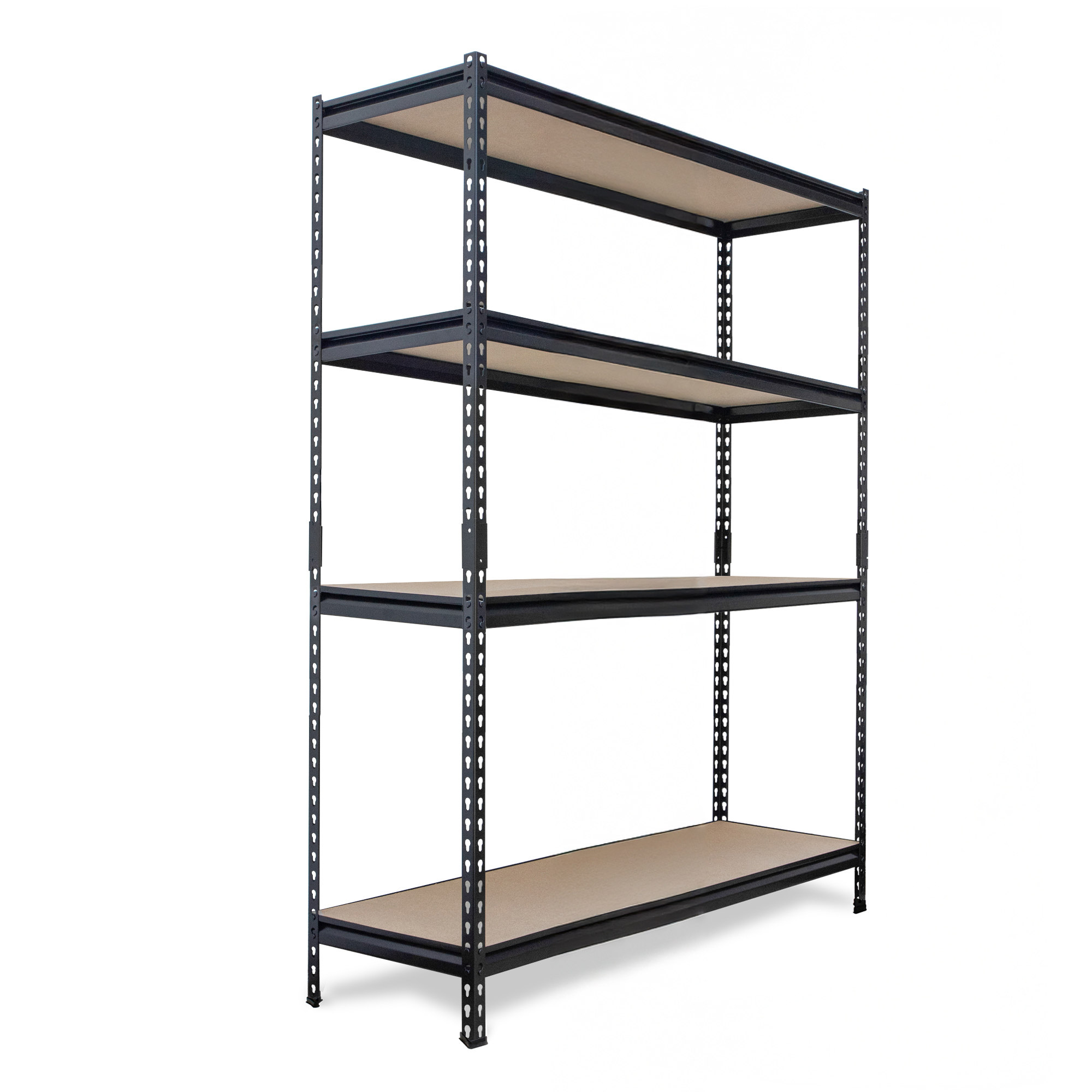 AR Shelving Pro Series 4-Tier Steel Garage Storage Shelving Unit — 60in. W x 72in. H x 18in. D, 3200-Lb. Capacity, Matte Black, Model# TRCD18406KFUS0